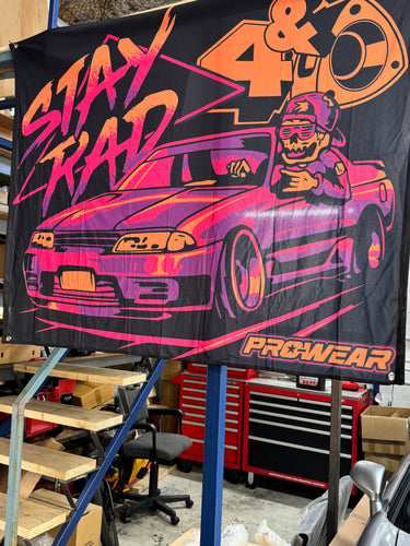 Stay Rad Garage Banner - PREORDER