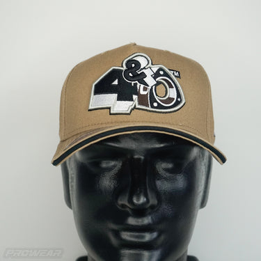4 & Rotary Tan Curved Hat - White Logo