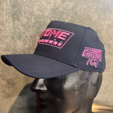 Chrome Festival Hat Navy/Pink