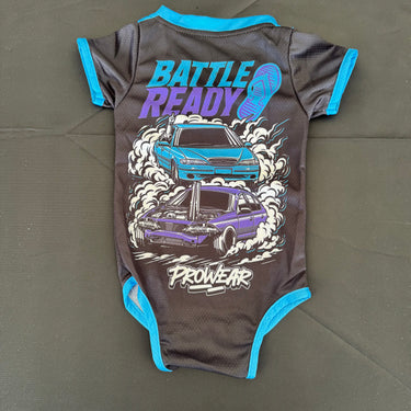 Battle Ready Burnout Baby Onesie