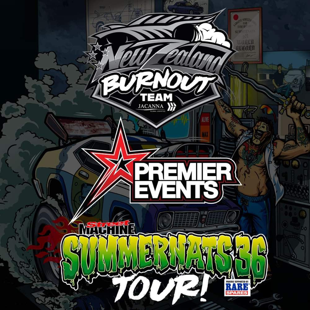 NZ Burnout Team -  Summernats Tour with Premier Events /  Prowear Nz