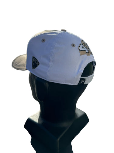 4 & Rotary White Tan Hat Curved