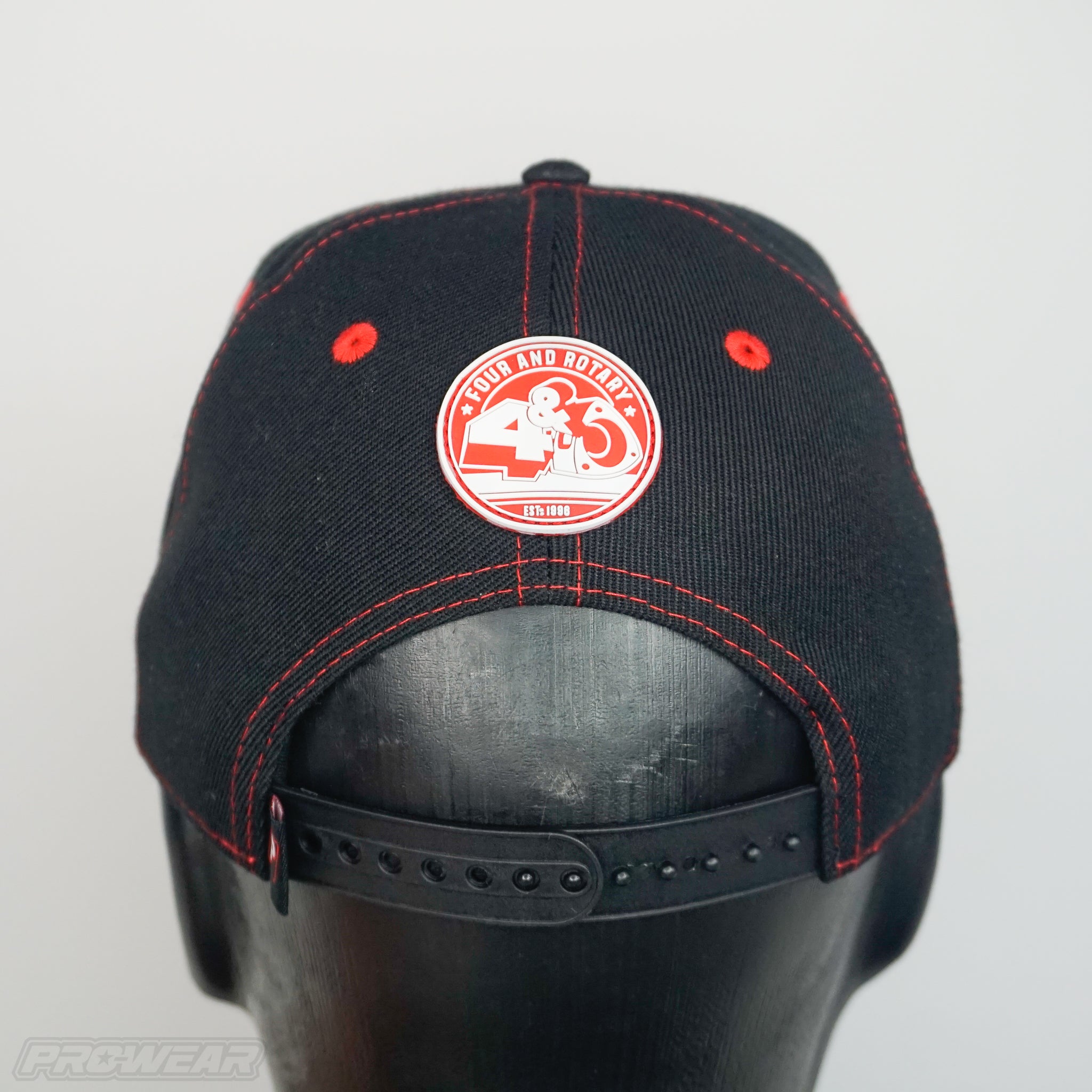 4 & Rotary Red Suede Hat