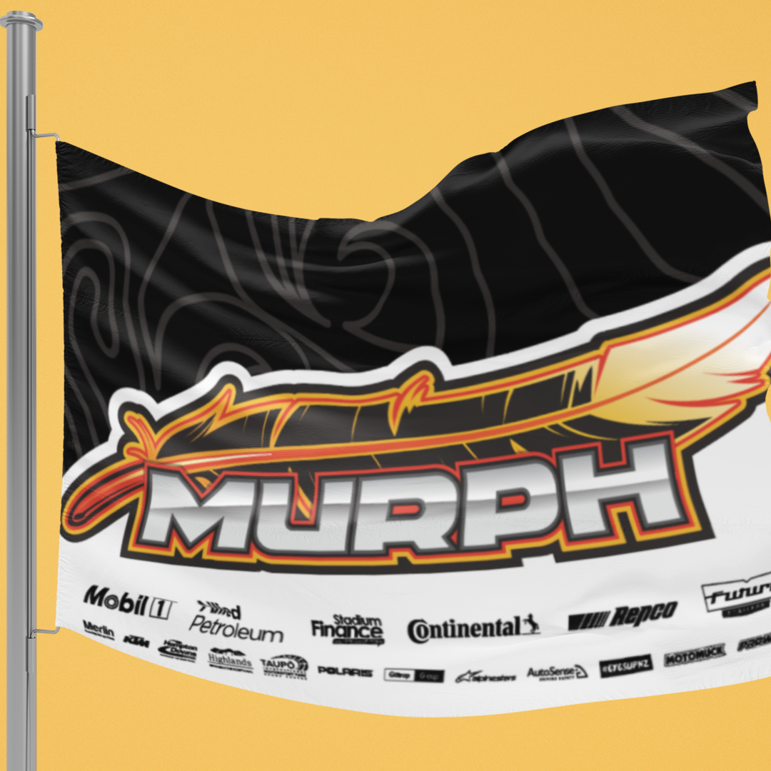 Murph 1x1.5m Team Garage Banner/Flag